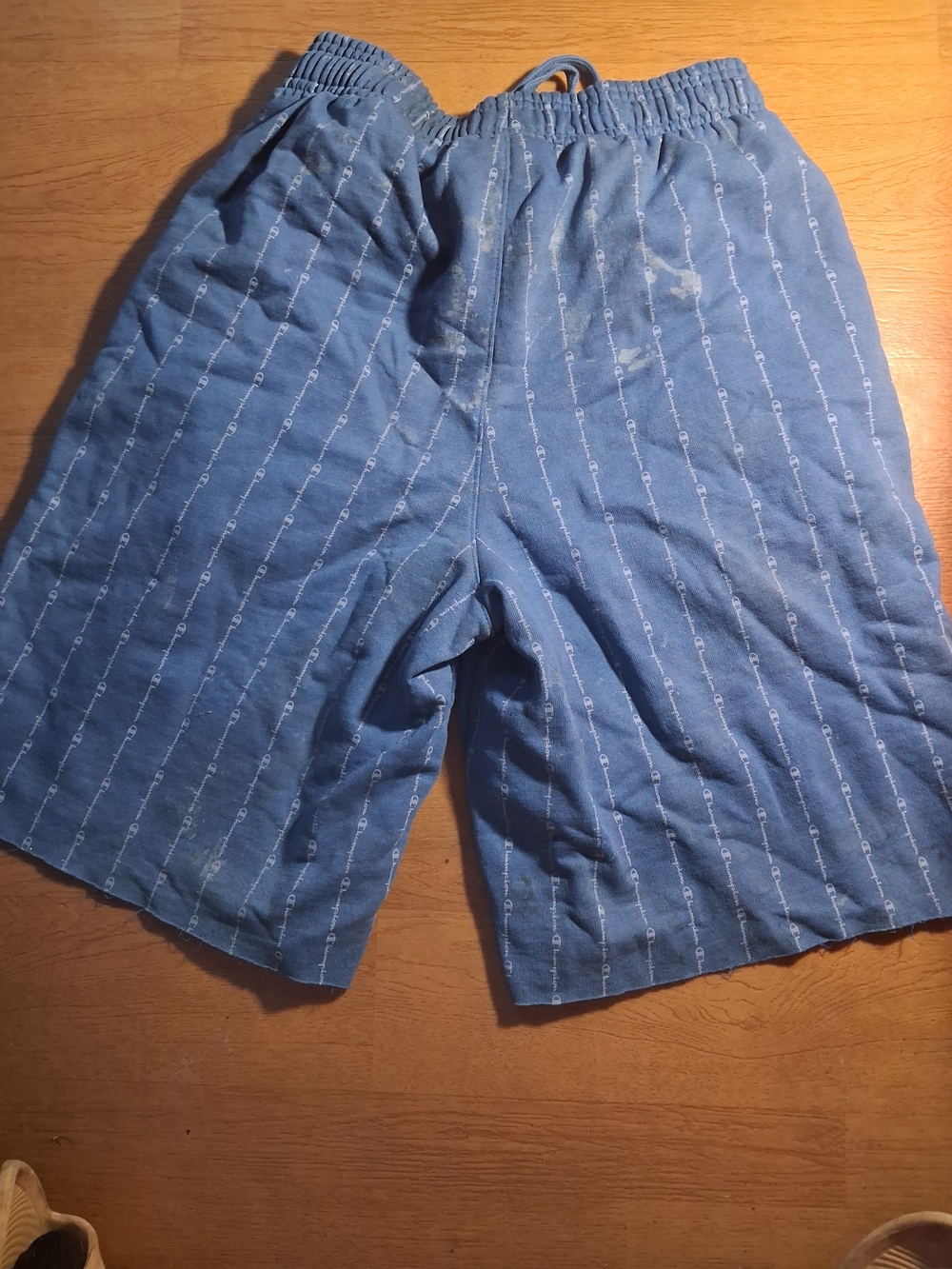 Champion Blue Elastic-Waist Athletic Shorts